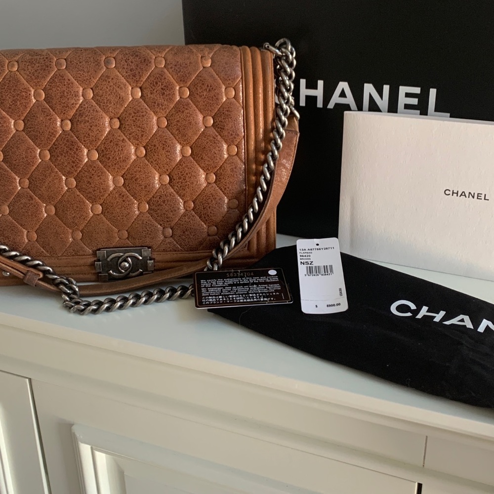 Chanel Le Boy medium Brown 2015